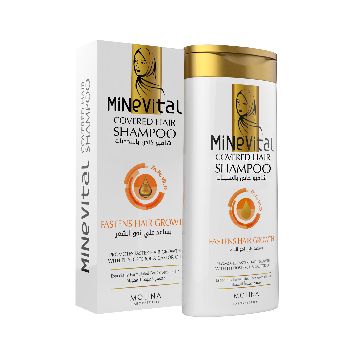 MineVital Covered Hair Shampoo - Fastens Hair Growth