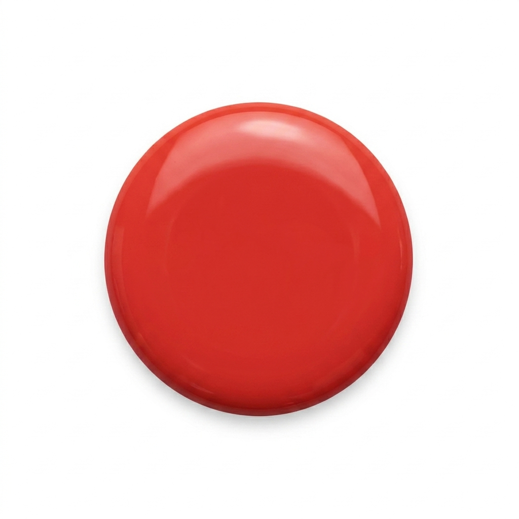 Drop swatch of MineVital Bloody Wild C22 — glossy vivid red water-based breathable nail polish color