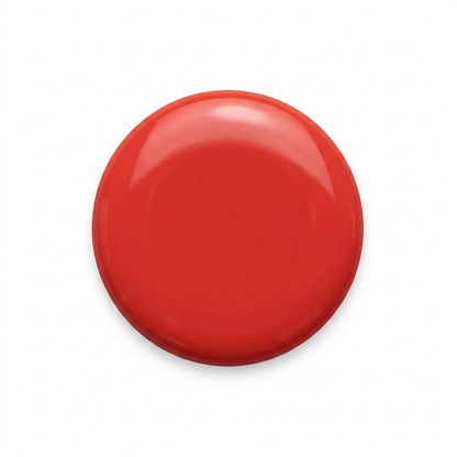 Drop swatch of MineVital Bloody Wild C22 — glossy vivid red water-based breathable nail polish color