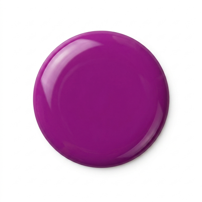 Drop swatch of MineVital Royal Purple C06 — glossy vivid orchid-magenta purple water-based breathable nail polish color