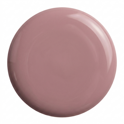 Drop swatch of MineVital Secret Love F33 — soft dusty rose-mauve water-based breathable nail polish color
