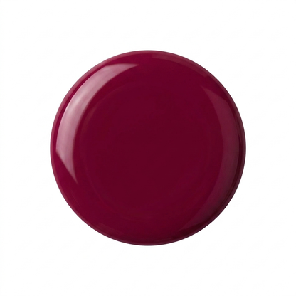 Drop swatch of MineVital Possibility — glossy rich berry-wine red water-based breathable nail polish color